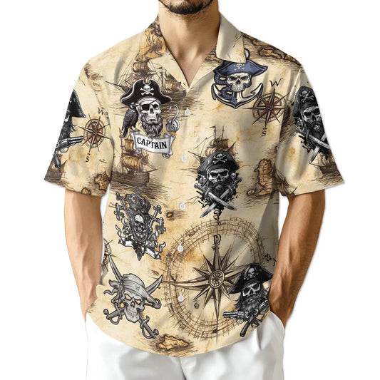 Floral Skull Hawaiian Shirt for Men Women Youth, Tropical Skull Aloha Shirt Short Sleeve Button Down Summer Shirt, Retro Gothic Beachwear (Copy)