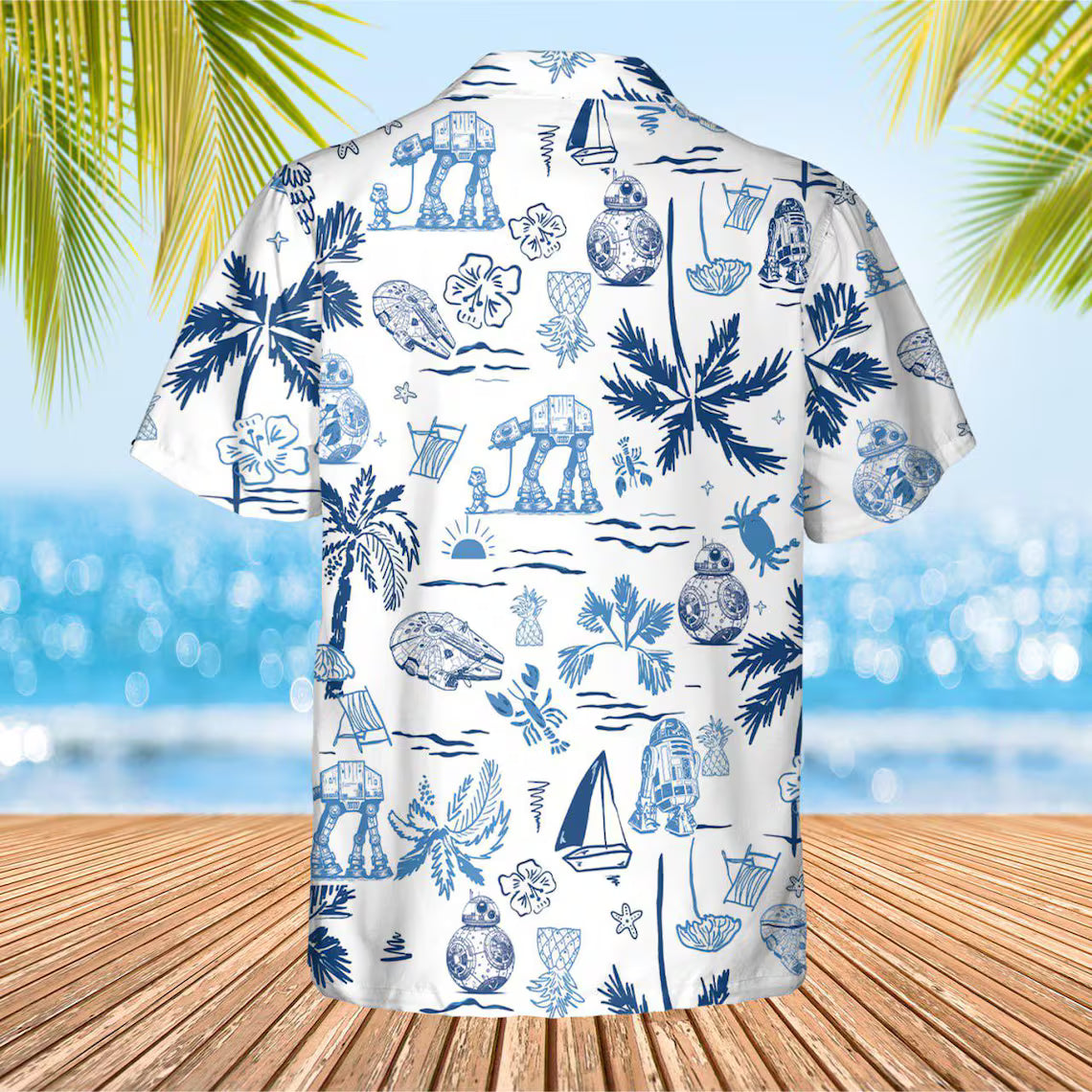 Tropical Cartoon Hawaiian Shirt Summer Beach