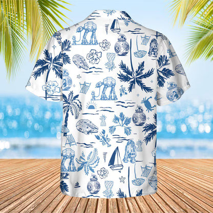 Tropical Cartoon Hawaiian Shirt Summer Beach