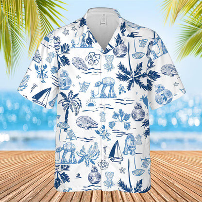Tropical Cartoon Hawaiian Shirt Summer Beach