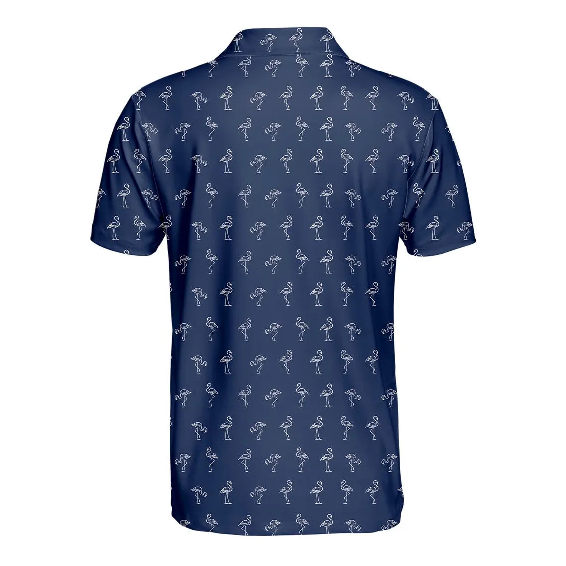 Flamingo Polo Shirt for Men Women, Funny Flamingo Golf Shirt Button Up, Tropical Golf Shirt, Cute Flamingo Print Summer Polo Gift
