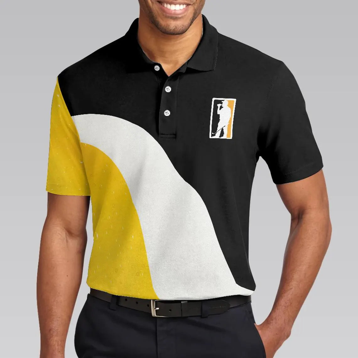 Golf And Beer That's Why I'm Here Golf Polo Shirt, Sporty Polo Shirt For Beer Lovers, Best Golf Shirt For Men