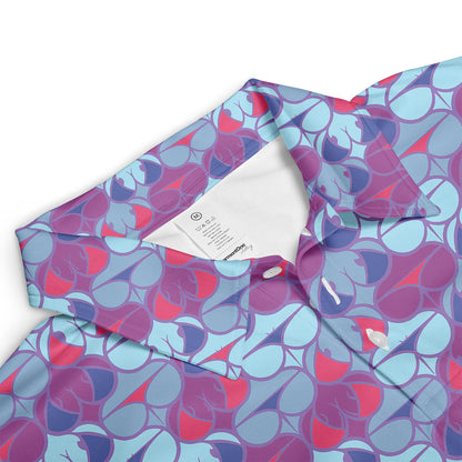 Funny Print Golf Polo Shirt - Men's Short Sleeve, Crazy Design
