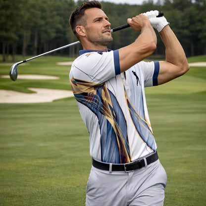 Custom Name Golf Polo Shirt for Men, Personalized Golfer Shirt