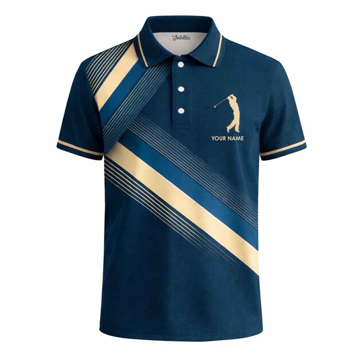Personalized Golf Polo Shirt, Custom Name Golf Shirt for Men