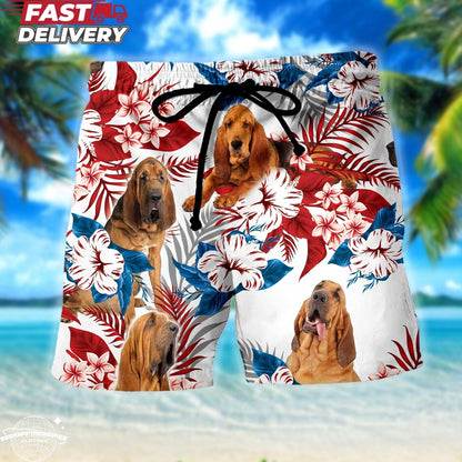 Personalized Dog Photo Hawaiian Shirt American Flag Aloha Shirt