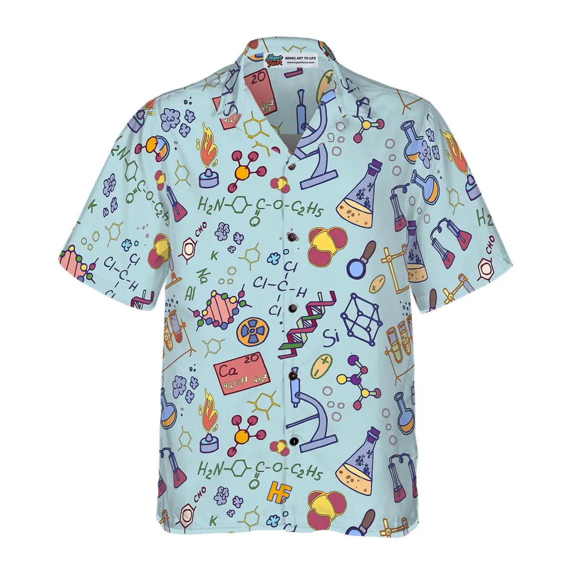 Chemistry Teacher Pattern Hawaiian Shirt