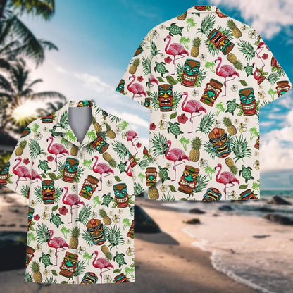 Tropical Tiki Hawaiian Shirt Aloha Beach Party Outfit