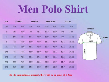 Men's Capybara Print Polo Shirt – Vintage Pattern Short Sleeve Golf Top