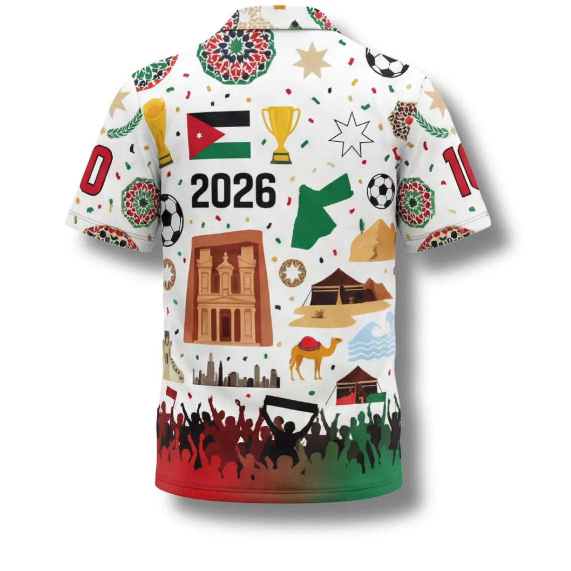 Jordan Hawaiian Shirt 2026 Soccer Fan Gift, Personalized Tropical Button Up Shirt