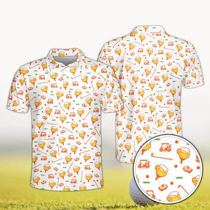Custom Face Polo Shirt, Personalized Golf Shirt for Men and Women, Funny Beer Golf Shirt with Photo