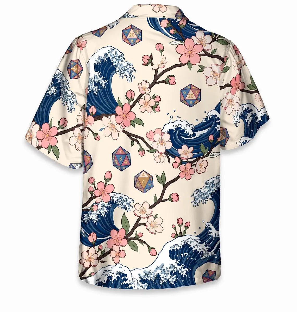 Japanese Wave Cherry Blossom Shirt