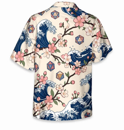 Japanese Wave Cherry Blossom Shirt