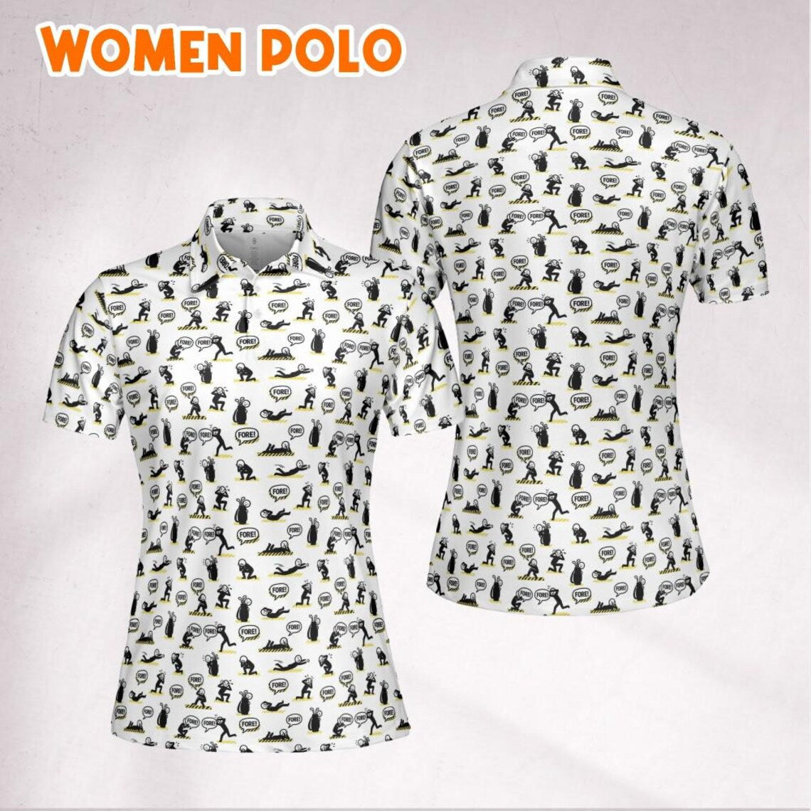Classic Fore Duck Golf Polo Birthday Father Day Gift Funny Golf Shirt Mens Women Apparel