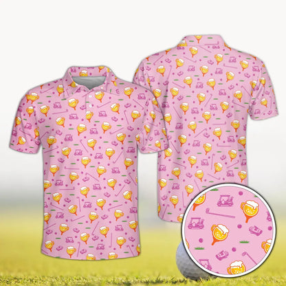 Custom Face Polo Shirt, Personalized Golf Shirt for Men and Women, Funny Beer Golf Shirt with Photo
