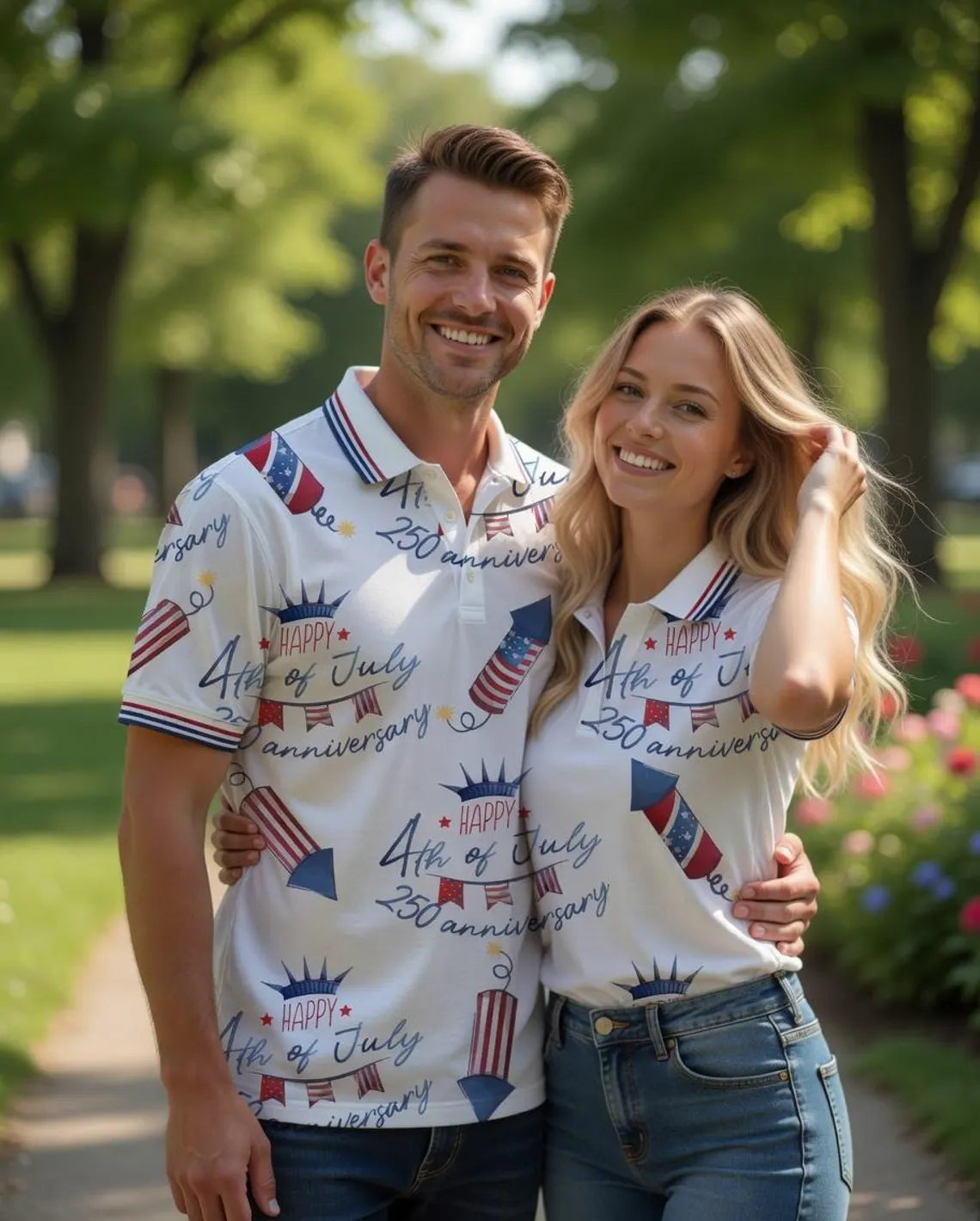 250th Anniversary USA Polo Shirt, 1776-2026 Semi-Quincentennial Golf Shirt, Patriotic 4th of July Men Women Polo