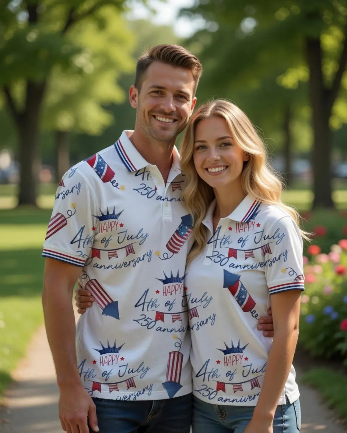 250th Anniversary USA Polo Shirt, 1776-2026 Semi-Quincentennial Golf Shirt, Patriotic 4th of July Men Women Polo