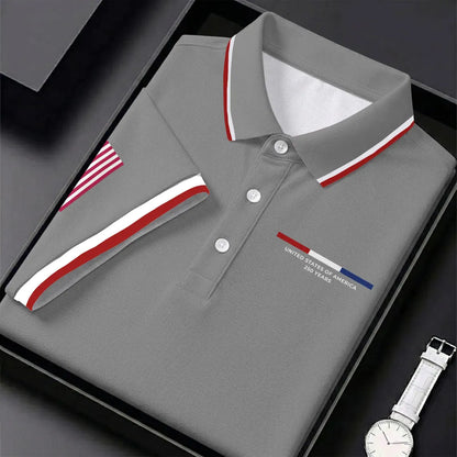 United States Of America 250 Years Navy Golf Shirt