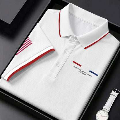 United States Of America 250 Years Navy Golf Shirt