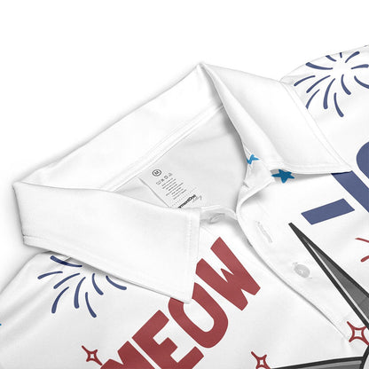 Patriotic Meowica Personalized Photo Polo Shirt, Custom Cat Photo Polo