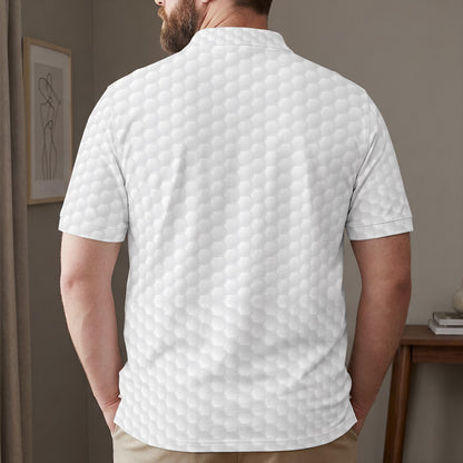 Personalized Best Dad By Par Sketch Line Art Polo Shirt, Father's Day Gift For Husband