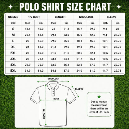 Custom Golf Polo Shirt, Personalized Geometric Golf Shirt For Men, Golf Gift For Him