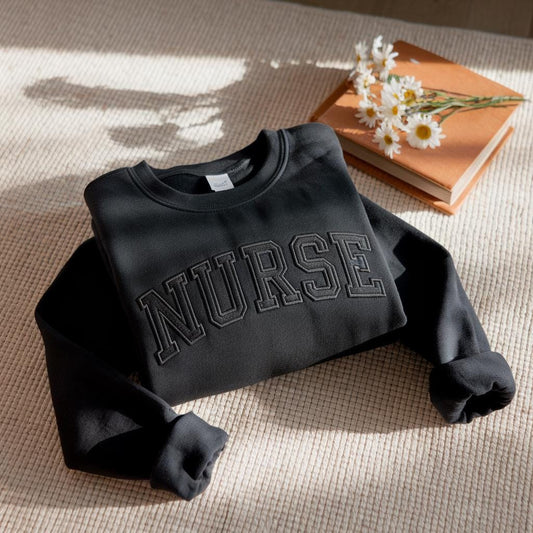 Embroidered Nurse Sweatshirt