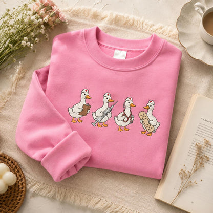 Medical Duck Embroidered Sweatshirt