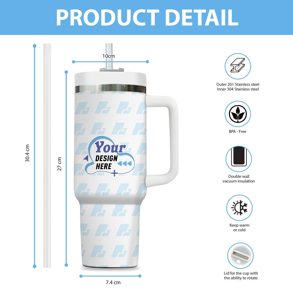 Just A Girl Who Love Golf Tumbler 40oz, Custom Golf Tumbler, Golf Club Tumblers, Printed Golf Tumblers With Handle, Mug Gift, Travel Cup TBGTP11