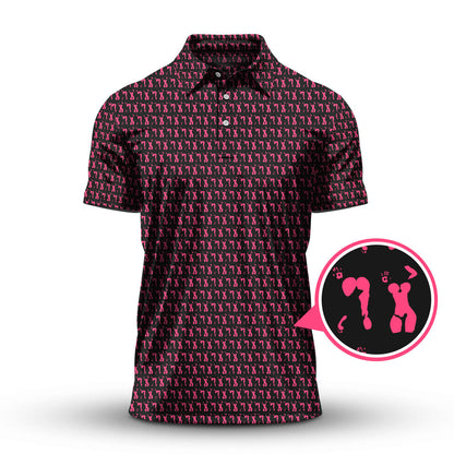 Body Art Pattern Golf Polos, Funny Golf Shirt