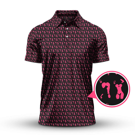 Body Art Pattern Golf Polos, Funny Golf Shirt
