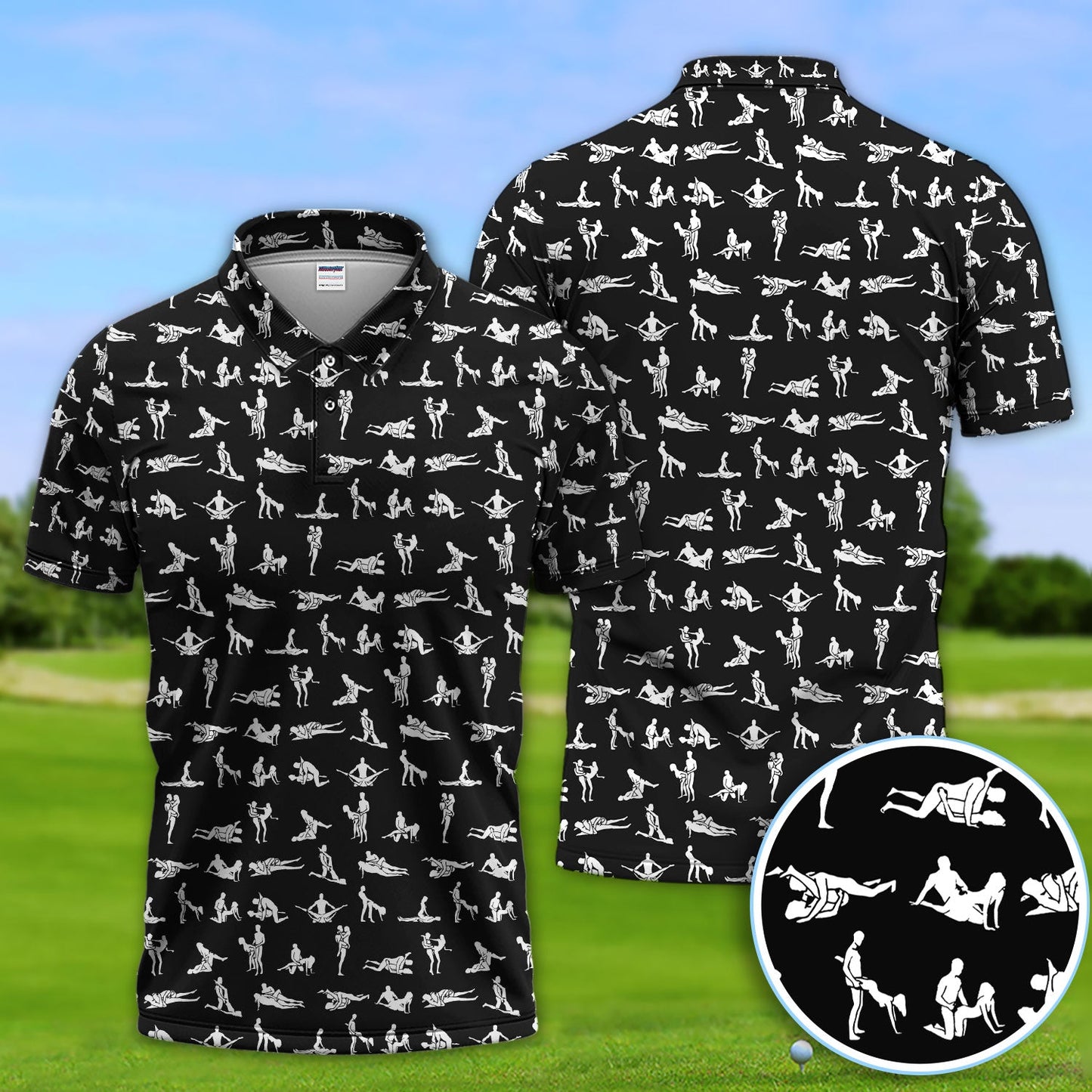 Naughty Couple Golf Polos For Golfer