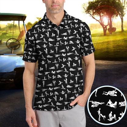 Naughty Couple Golf Polos For Golfer