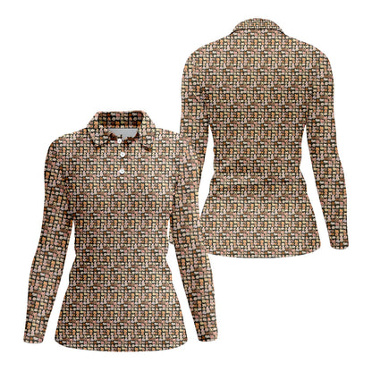 Boob Pattern Golf Polos for Men