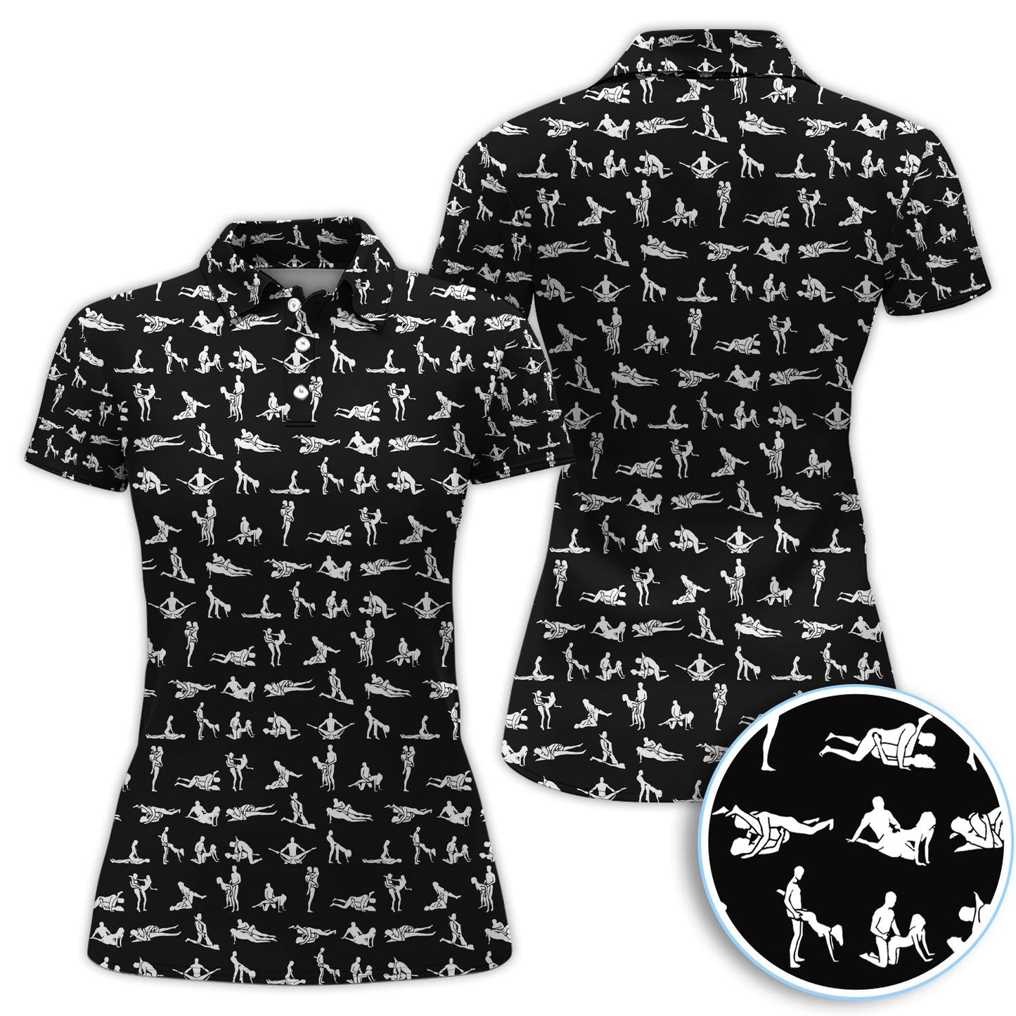 Naughty Couple Golf Polos For Golfer