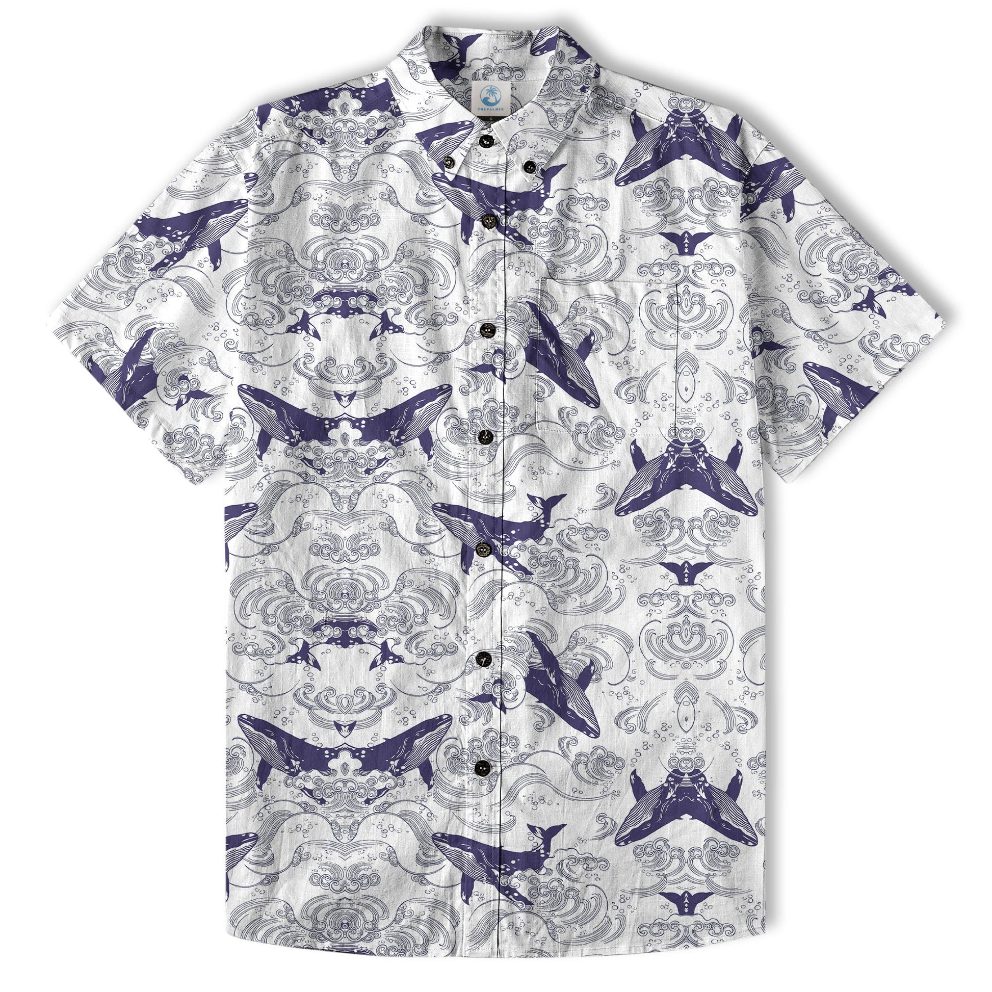 Whale Hawaiian Pattern, Ocean Animals Hawaii Shirt