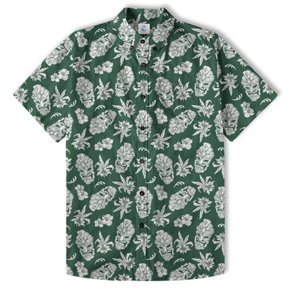 Tiki Mask Pattern Hawaii Shirt for Men