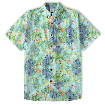 Tiger And Peacock Jungle Aloha Hawaiian Shirt
