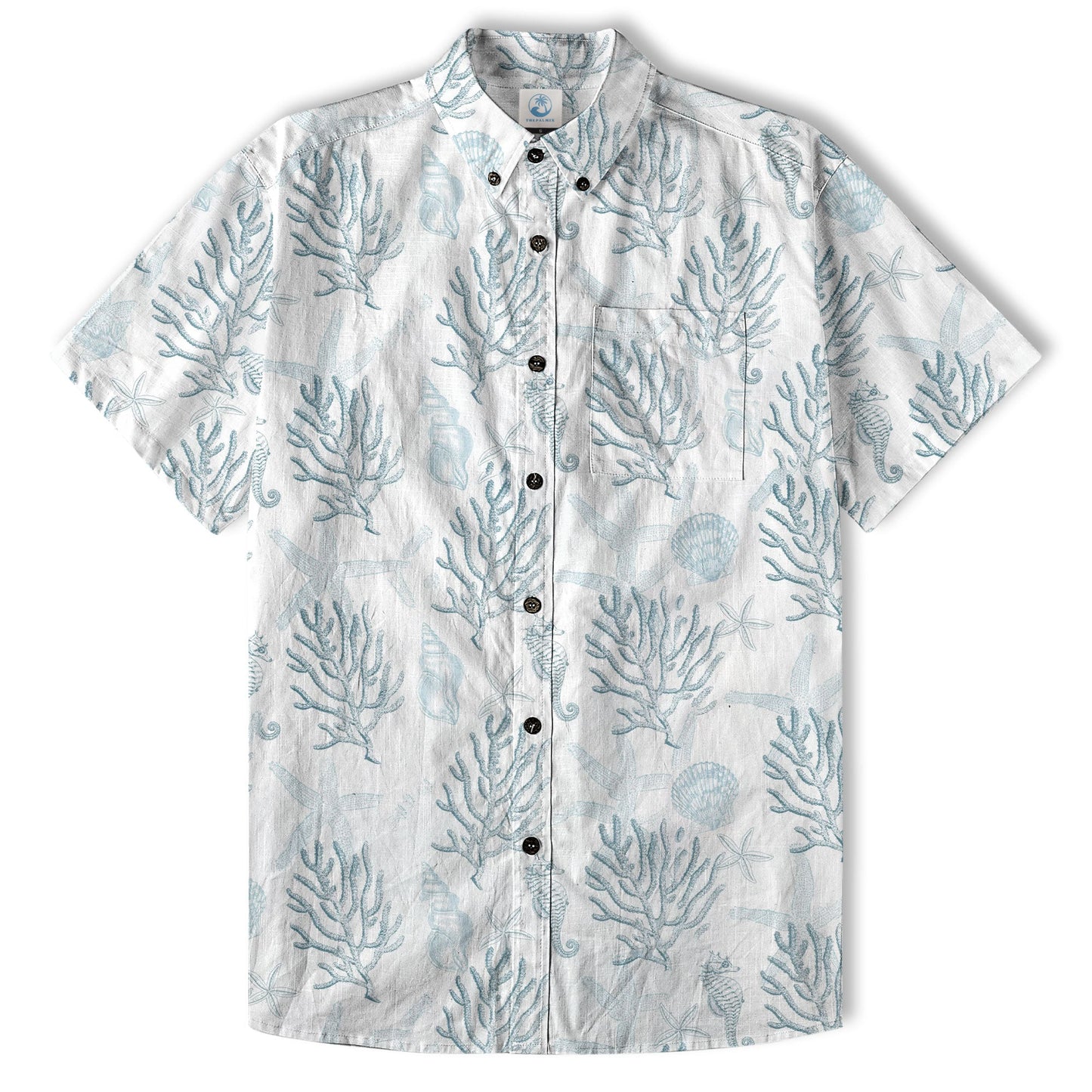 Sea Ocean Animals Women's Hawaiian Shirt, Ocean Animals Hawaiian Shirt