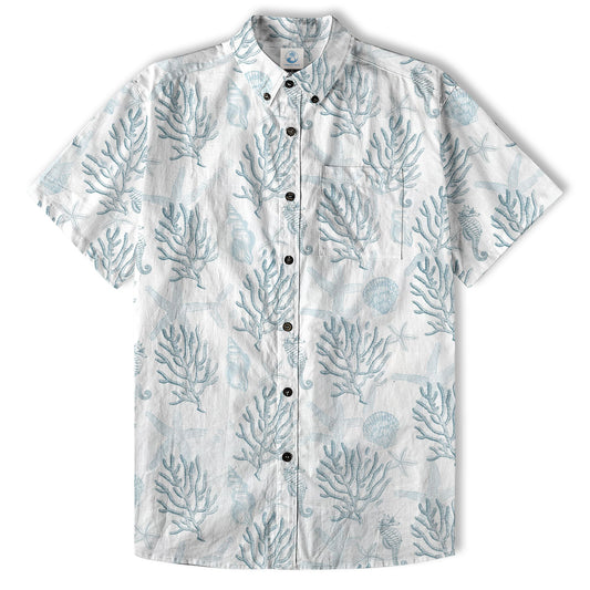 Sea Ocean Animals Women's Hawaiian Shirt, Ocean Animals Hawaiian Shirt