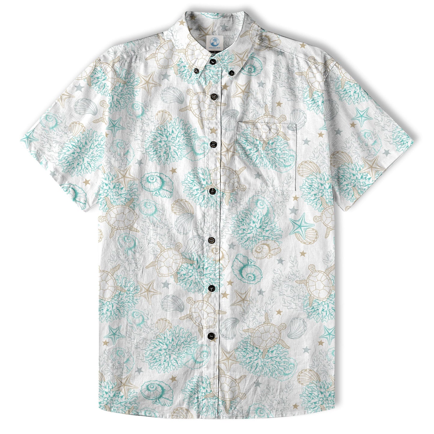 Sea Ocean Animals Women's Hawaiian Shirt, Ocean Animals Hawaiian Shirt