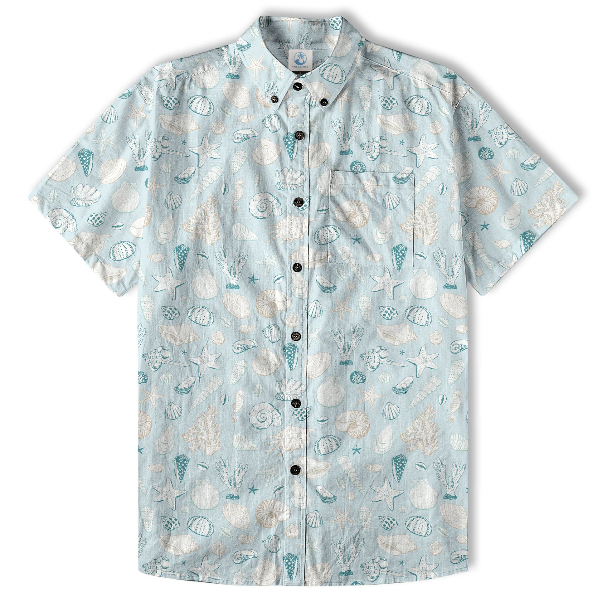 Ocean Animals Hawaiian Shirt for Men Women, Sea Life Aloha Hawaiian Shirt