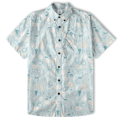 Ocean Animals Hawaiian Shirt for Men Women, Sea Life Aloha Hawaiian Shirt