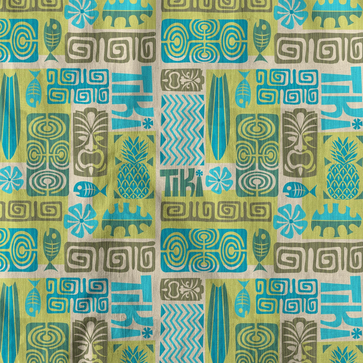 Exotic Tiki Pattern Hawaii Shirt, Hibiscus Hawaii Shirt