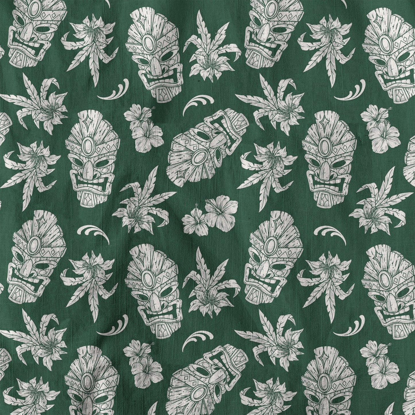 Tiki Mask Pattern Hawaii Shirt for Men