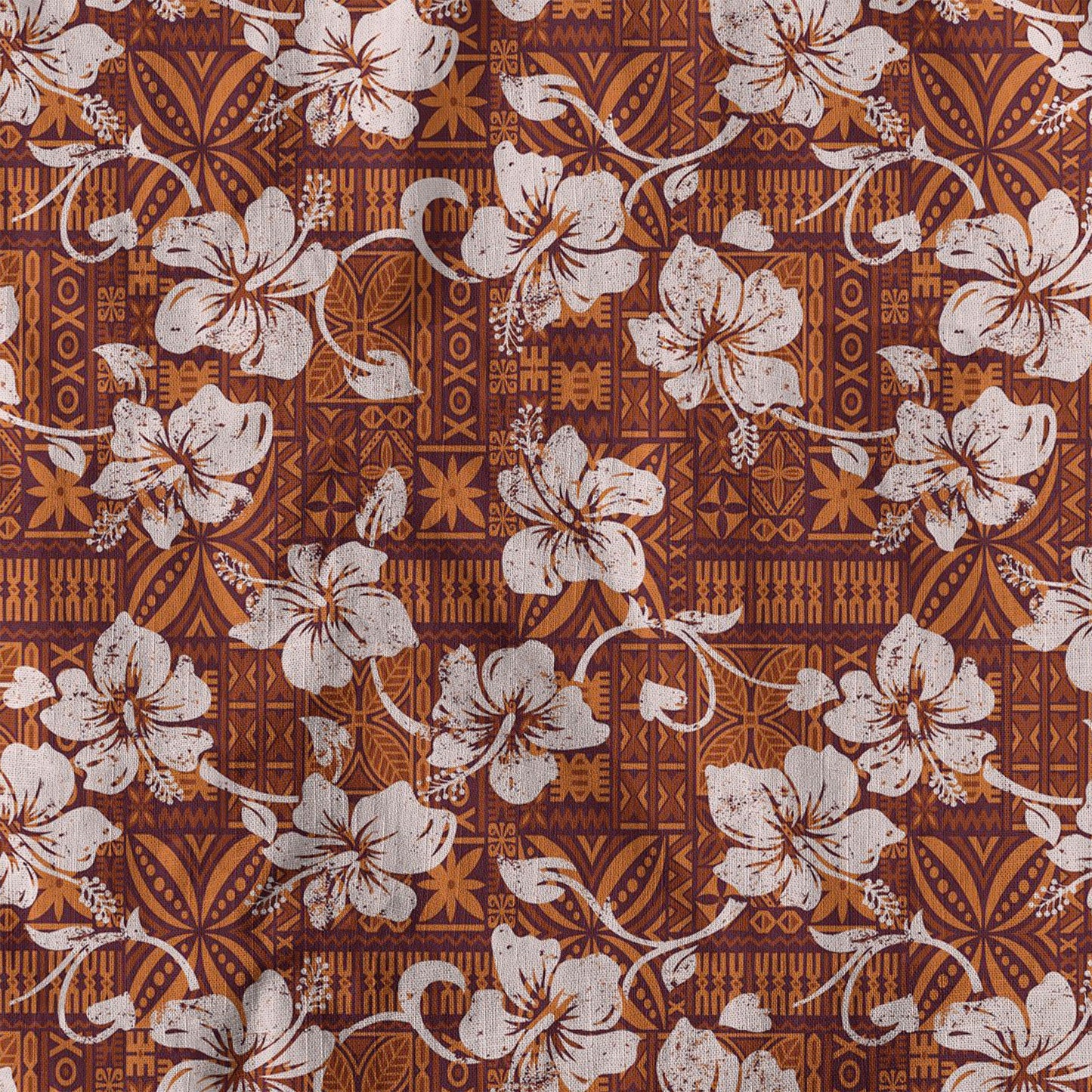 Vintage Tribal Hawaii Shirt for Men, Aloha Pattern Hawaii Shirt