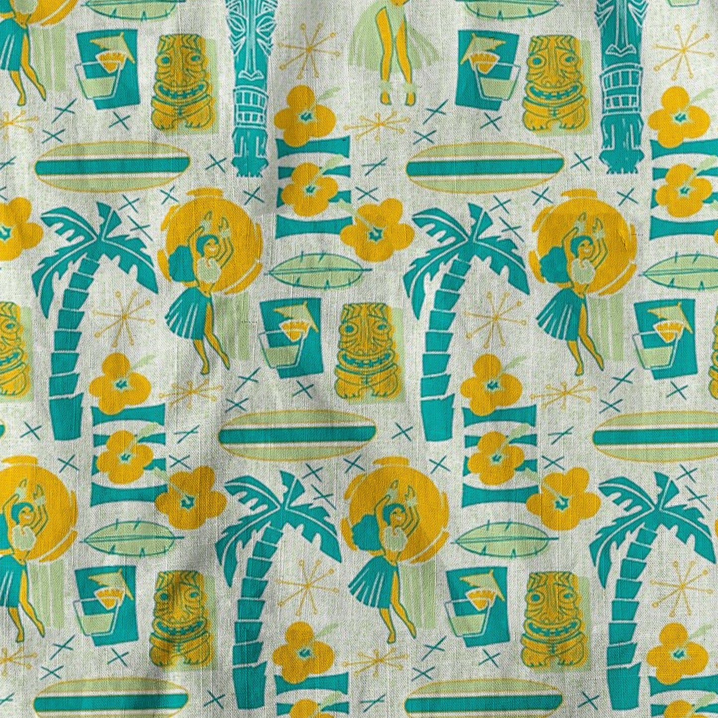 Surfing Tiki Mask Pattern Hawaii Shirt for Men, Tiki Mask Hawaiian Shirt