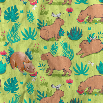 Tropical Capybara Hawaiian Shirt Aloha Funny Beach Capybara Shirt