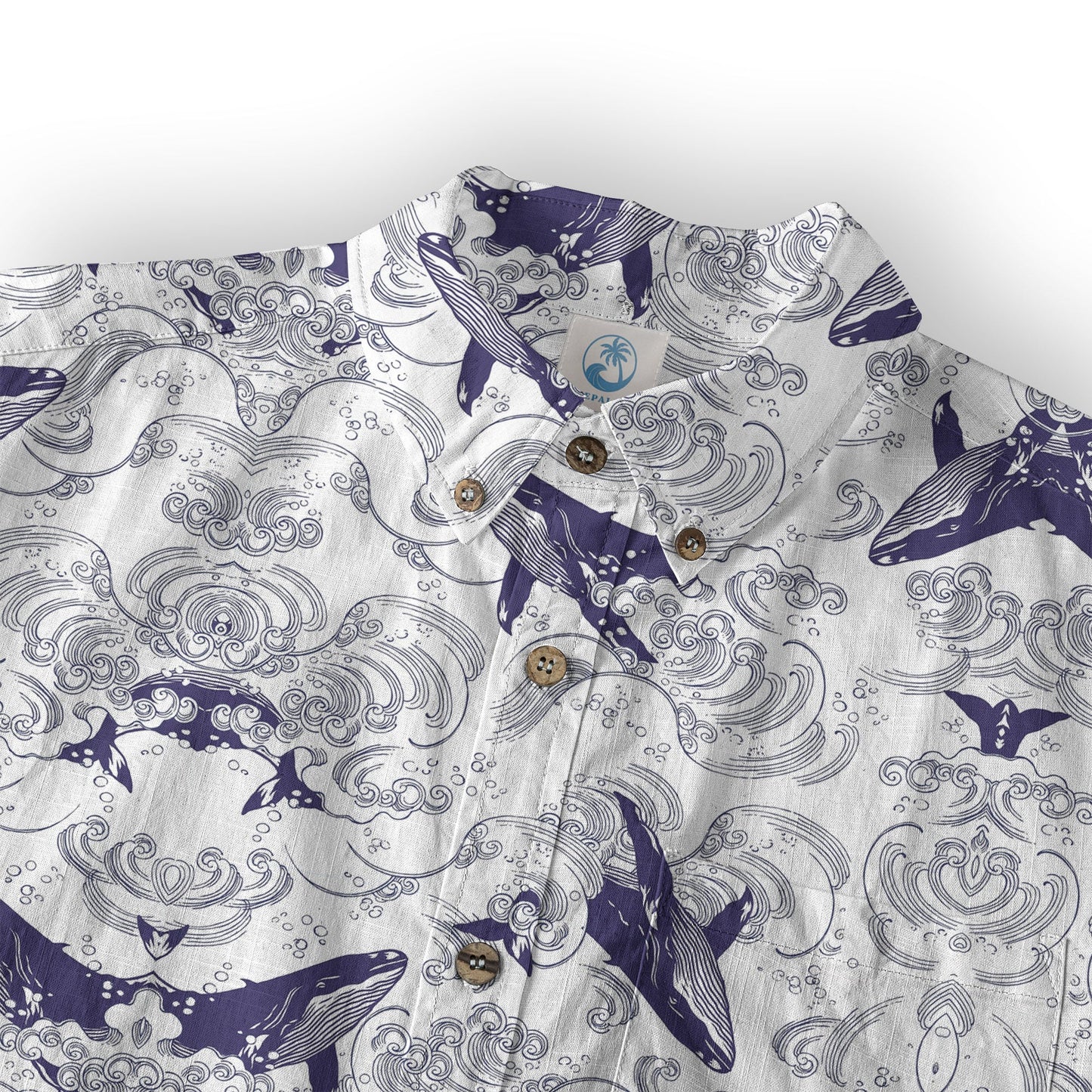 Whale Hawaiian Pattern, Ocean Animals Hawaii Shirt