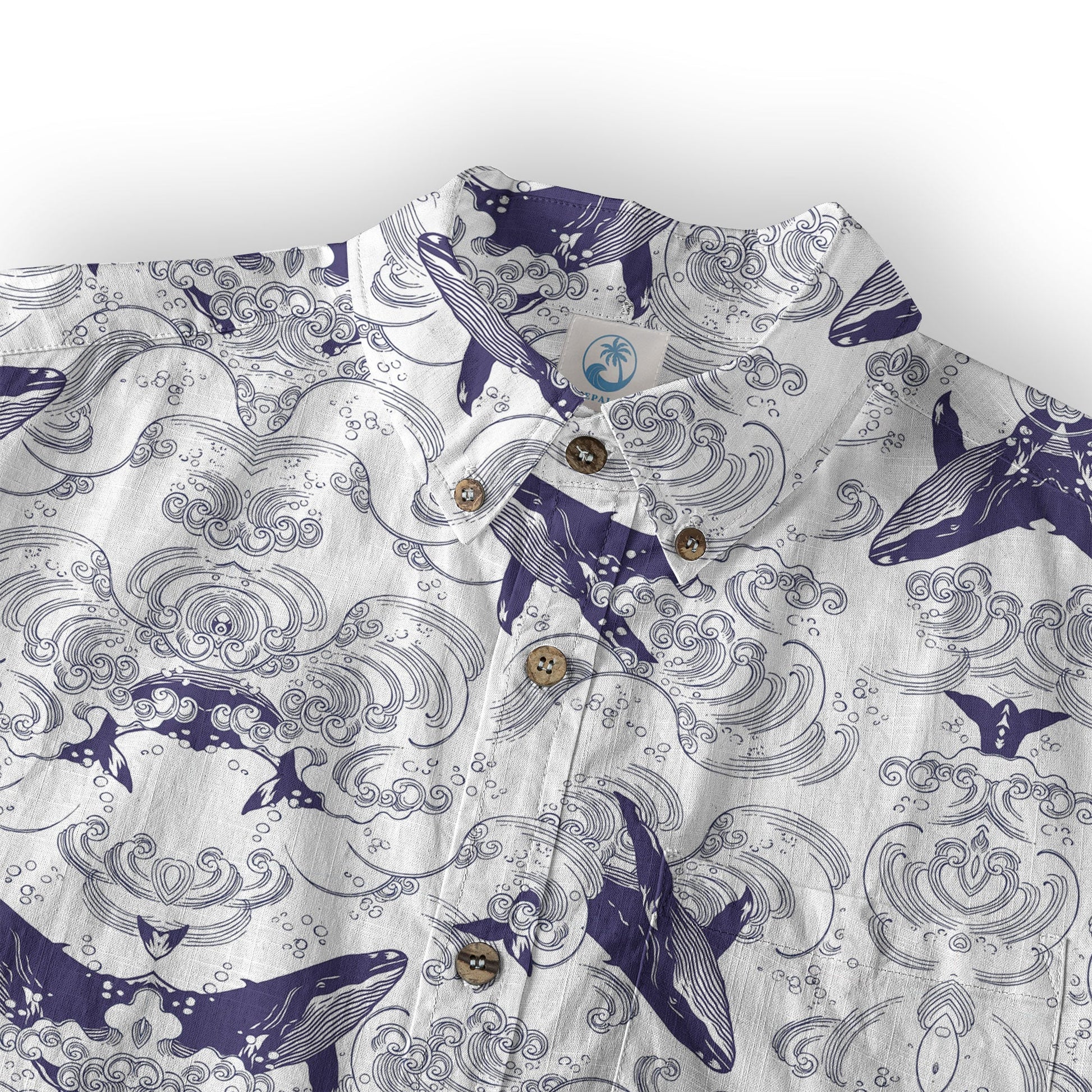Whale Hawaiian Pattern, Ocean Animals Hawaii Shirt